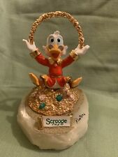 Vintage ron lee 93 sculpture Disney Mc Duck Scrooge Statue 24k Gold Figure LE picture