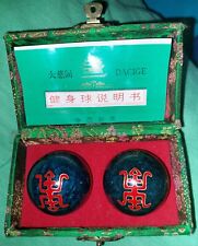 Vintage Chinese Baoding Health Meditation Stress Balls With Instructions  picture