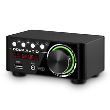 Douk Audio 120W Mini Bluetooth 5.0 Power Amplifier 2.0 Channel Hi-fi Stereo Clas picture