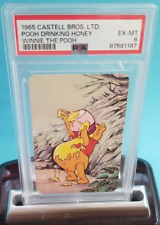 💥 1965 WINNIE THE POOH Drinking Honey RC PSA GRADED CARD CASTELL BROS.  💥 picture