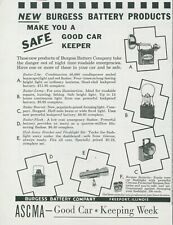1957 Burgess Battery Products Radar Lite Lamp Bearcat Flash Vtg Print Ad SP21 picture