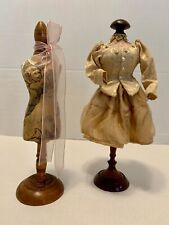 Two 12 inch dressmaker mannequins dummies Victorian style table top decor picture