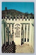 Tombstone AZ-Arizona, Grave Of Frank Bowles, Antique, Vintage Souvenir Postcard picture