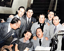 Judy Garland, Ray Bolger, Bert Lahr & Harold Arlen 8x10 RARE COLOR Photo 631 picture