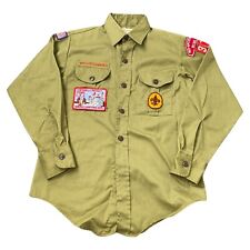 Vintage BSA Boy Scouts Uniform Shirt Patch 1971 USA Size 13 Fontenelle Nebraska picture