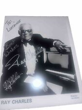 RAY CHARLES🎹Autograph hand signed 8x10 glossy photo🎶 picture