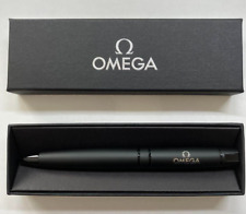 OMEGA Watch Novelty Matte Black Twisted Ballpoint Pen wz/Box Super Rare F/S picture