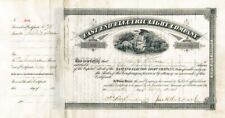 East End Electric Light Stock transferred to George W. Westinghouse - Stock Cert picture