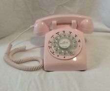 Glodeals 1960's Style Pink Retro Old Fashioned Rotary Dial Phone Model CTR307 picture