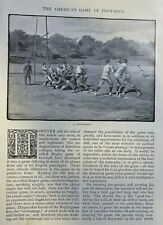 1887 Sports American Game of Football illustrated picture