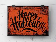 Spooky Grunge Happy Halloween Poster Print | 17 x 22 | Printed in the USA picture