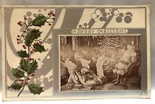 1908 Post Card Merry Christmas Santa Claus picture