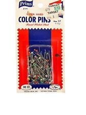 Vintage Prims Extra Hard Color Pins Size 17 1-1/16 90 Count NOS New Sealed picture