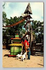 Silver Springs FL- Florida, Feeding The Goats, Antique, Vintage Postcard picture