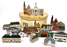 Gorgeous Wooden Town of Windsor, CT in 16” Cheese Wheel Box | Seymour Woodenware picture