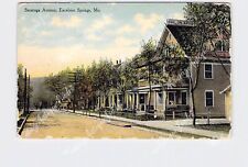 PPC Postcard MO Missouri Excelsior Springs Saratoga Ave Residential Street View picture