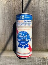 Vintage Pabst Blue Ribbon Beer Can Bottom Open 16oz. Tapa Can Union Made Steel picture