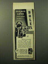 1949 Bolex Movie Cameras Ad - Sooner or later you're going to own a Bolex picture