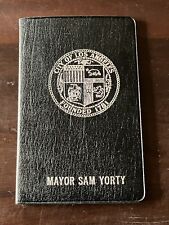 Vintage Los Angeles City Mayor Sam Yorty Notepad With Photo picture