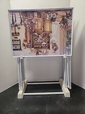 Vintage Kay Lamb Shannon American Deco TV Tray Set of 4 with Stand picture