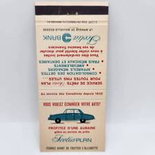 Vintage Matchbook 1960s Scotia Bank Auto Loan Toronto Canada  picture