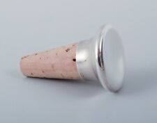 Henning Koppel, Georg Jensen. Rare wine stopper in sterling silver and cork. picture