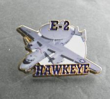 NAVY E2 E-2C HAWKEYE AEW TACTICAL AIRCRAFT PRINT ENAMEL LAPEL PIN 1.5 inches picture