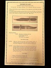 1986 Jimmy Lile “Alamo” Bowie Knife Advertisement ORIGINAL First blood Rambo picture