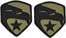 GI Joe Eagle & Star Logo Military Morale Patch |2PC HOOK BACKING   3.5