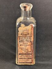 Vintage Arbuckle Bros. ROOT BEER EXTRACT Bottle with Paper Label, Chicago picture