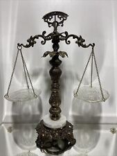 VTG. HOLLYWOOD REGENCY SCALES OF JUSTICE Decor. picture