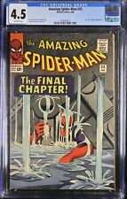 Amazing Spider-Man #33 CGC VG+ 4.5 Off White Classic Cover Stan Lee Ditko picture