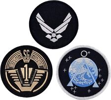 Stargate SG-1 Uniform Costum Embroidered Patch |3PC Hook Backing 3