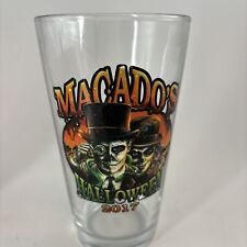 2017 Macado’s HALLOWEEN Skeleton the day of the dead couple Pint Beer Glass picture
