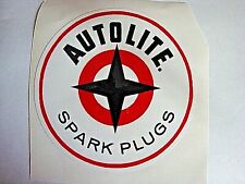 Vintage Auto Hot Rod  AUTOLITE SPARK PLUGS STICKER  picture