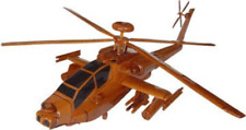 AH64 Apache Mahogany Wood Desktop Helicopter Model picture