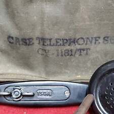 Vietnam Era Telephone Set TS-9-AJ w/ Case CY-1181/TT Vintage (16Sr) picture