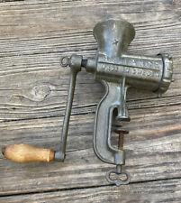 MID SIZE Antique Sweden Husqvarna 8 Reliance Meat Grinder 1920 CAST IRON TOOL picture