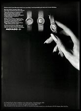 1965 Movado Jewelled Watches Vintage PRINT AD Lady Hand Timepieces Diamonds picture