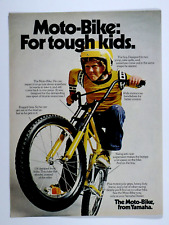 1974 Yamaha MOTO BMX Bike Vintage For Tough Kids Original Print Ad 8.5 x 11'' picture