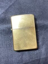 VINTAGE ZIPPO BRASS GOLD TONE LIGHTER E 2004 Polished Sparks And Ready For Fuel picture