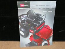 Wheel Horse toro titan Z advertising parts mower tractor manual brochure picture