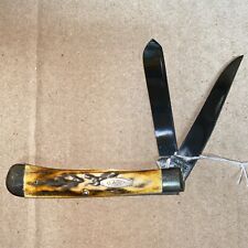 CASE XX 5254 Vintage 1940-1964 STAG trapper folding pocket knife RARE Beautiful picture
