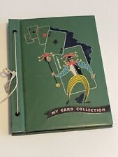 Vintage My Card Collection  playing card album w/175+ cards picture