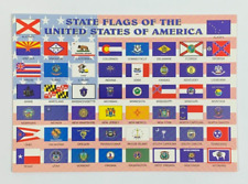 State Flags of the 50 United States of America Postcard Unposted picture