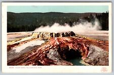 Antique c. 1902 Punch Bowl Geyser Spring Yellowstone National Park WY picture