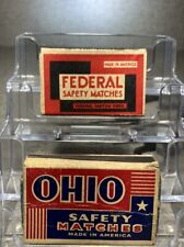Vintage 1963 Ohio Blue Tip Matchbox Lot of NOS Matches WITH DIFFERENT DESIGNS picture