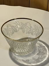 Bartlett Collins Decorative Ice Bucket 806 Clear Gold Trim Discontinued picture