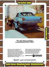 Metal Sign - 1966 Plymouth Richard Petty - 10x14 inches picture