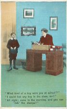 Lick Any Boy in Class Lick Stamps Bamforth Comics Postcard picture